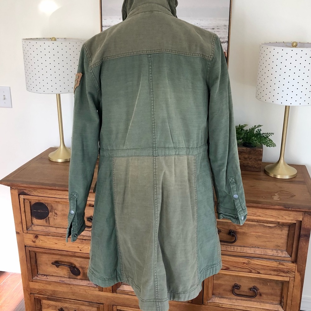 Free People Colorblock Army Plaid Military Parka - Picture 11 of 16